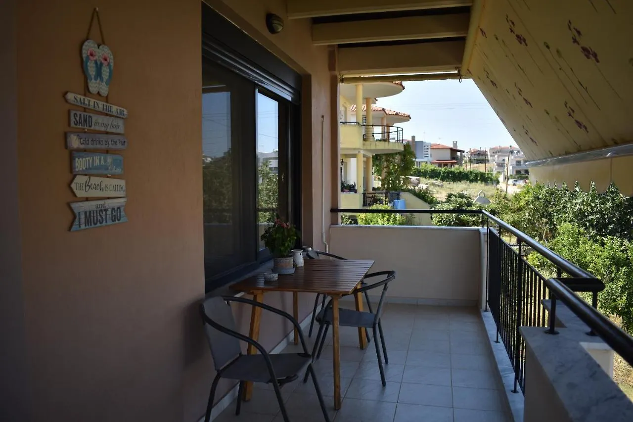 Néa Fókaia Vacation Family House With Gardenヴィラ Néa Fókaia